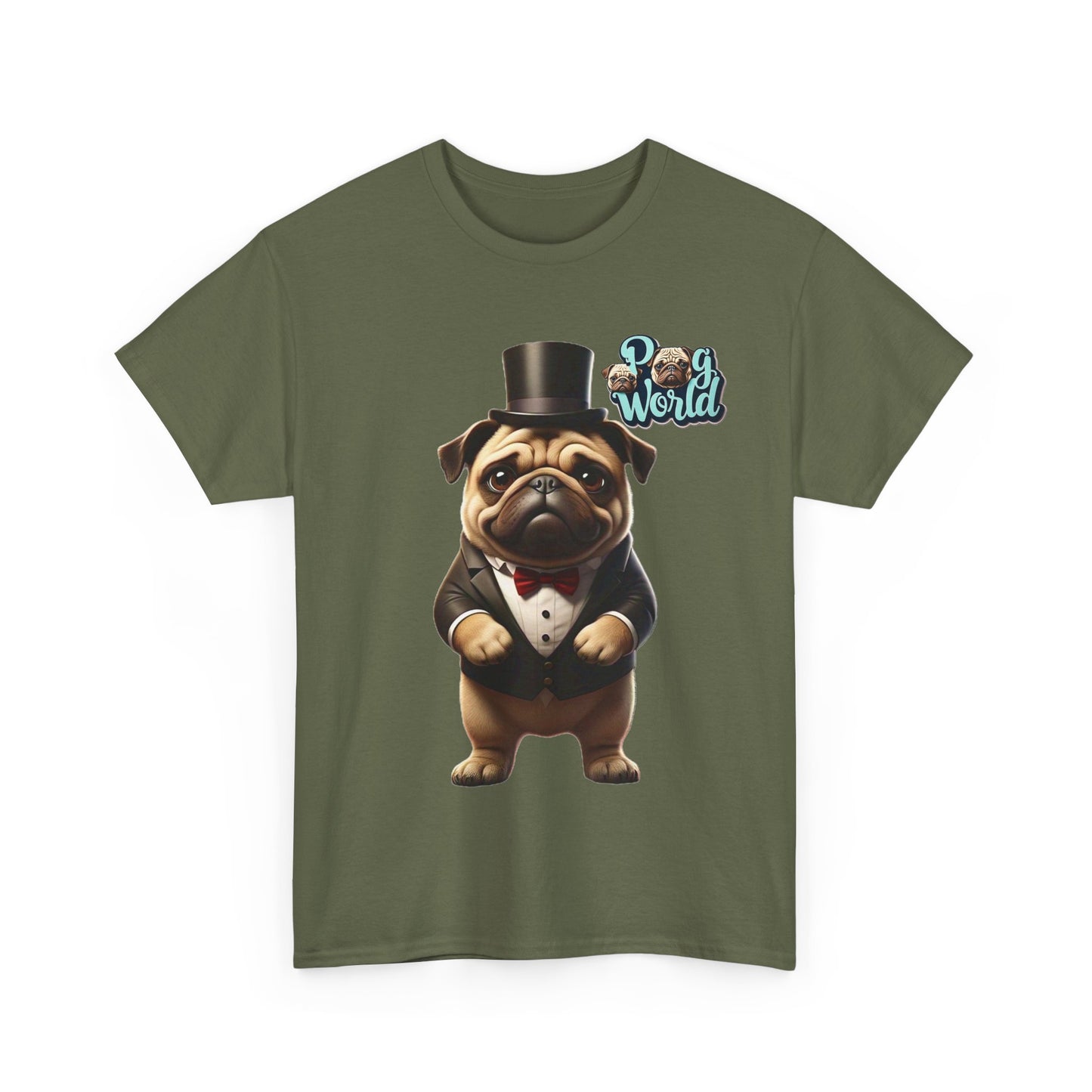 PUG WORLD Unisex Heavy Cotton Tee