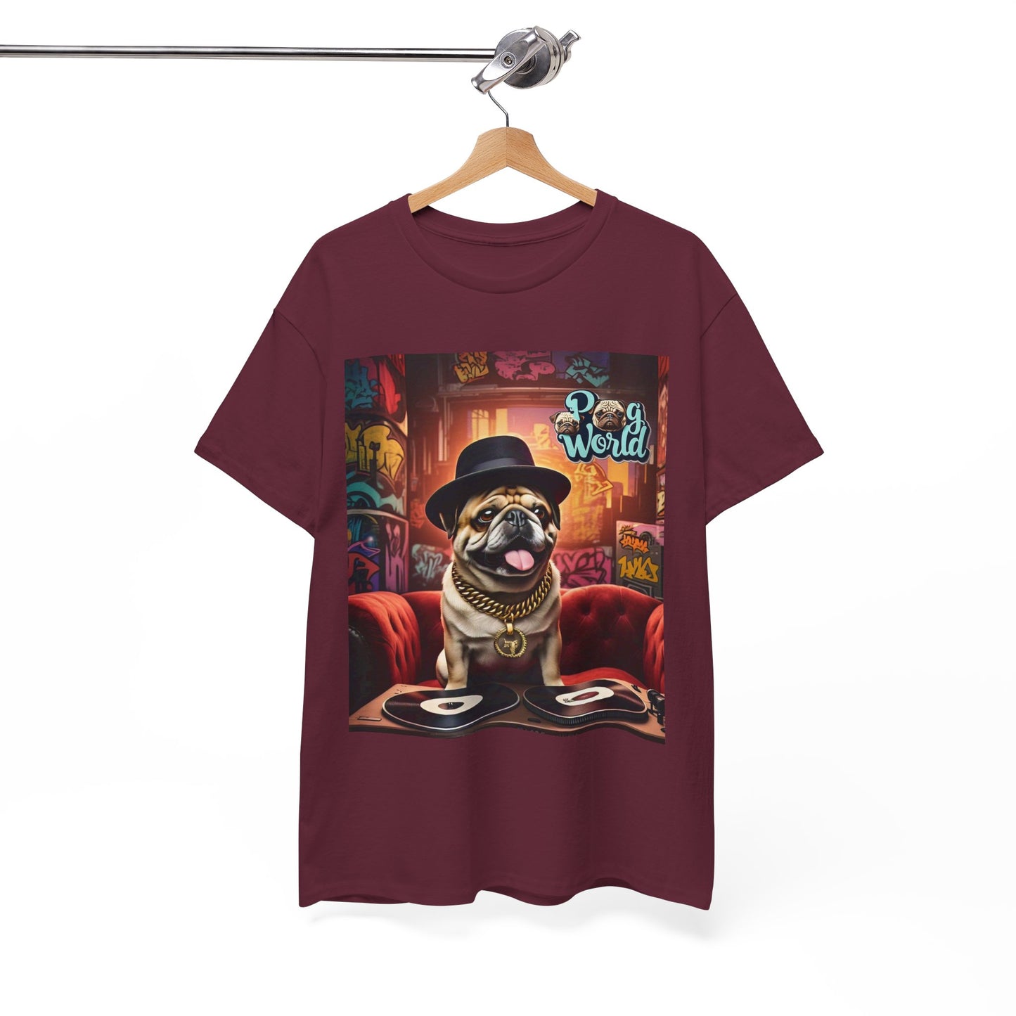 PUG WORLD DJ Unisex Heavy Cotton Tee