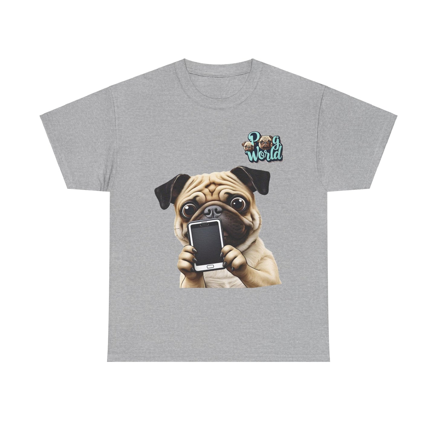 PUG WORLD Unisex Heavy Cotton Tee